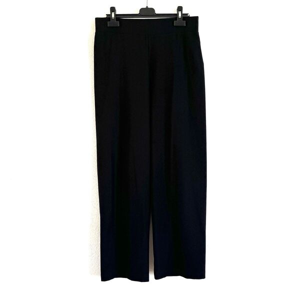 Eileen Fisher Women’s System Washable Stretch Crepe Straight Pant Black - Picture 2 of 11
